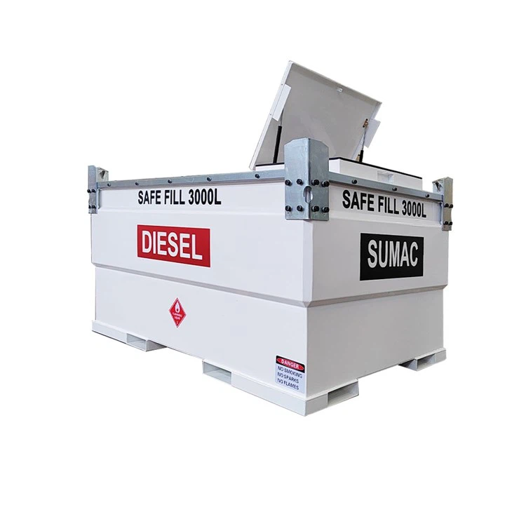 Movable Refueling Mini Mobile Diesel Gas Station Fuel Cube Tank With Pump