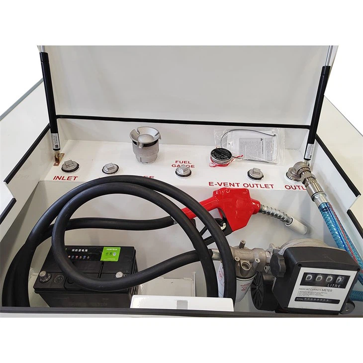 Movable Refueling Mini Mobile Diesel Gas Station Fuel Cube Tank With Pump